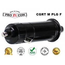 CGRT M PLG Pro.fi.con cigarette male car plug οικονομικό αρσενικό φις αναπτήρα αυτοκινήτου